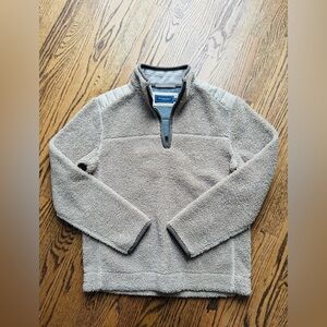 Vineyard Vines Nantucket  Men's Tan Quarter Zip Sherpa